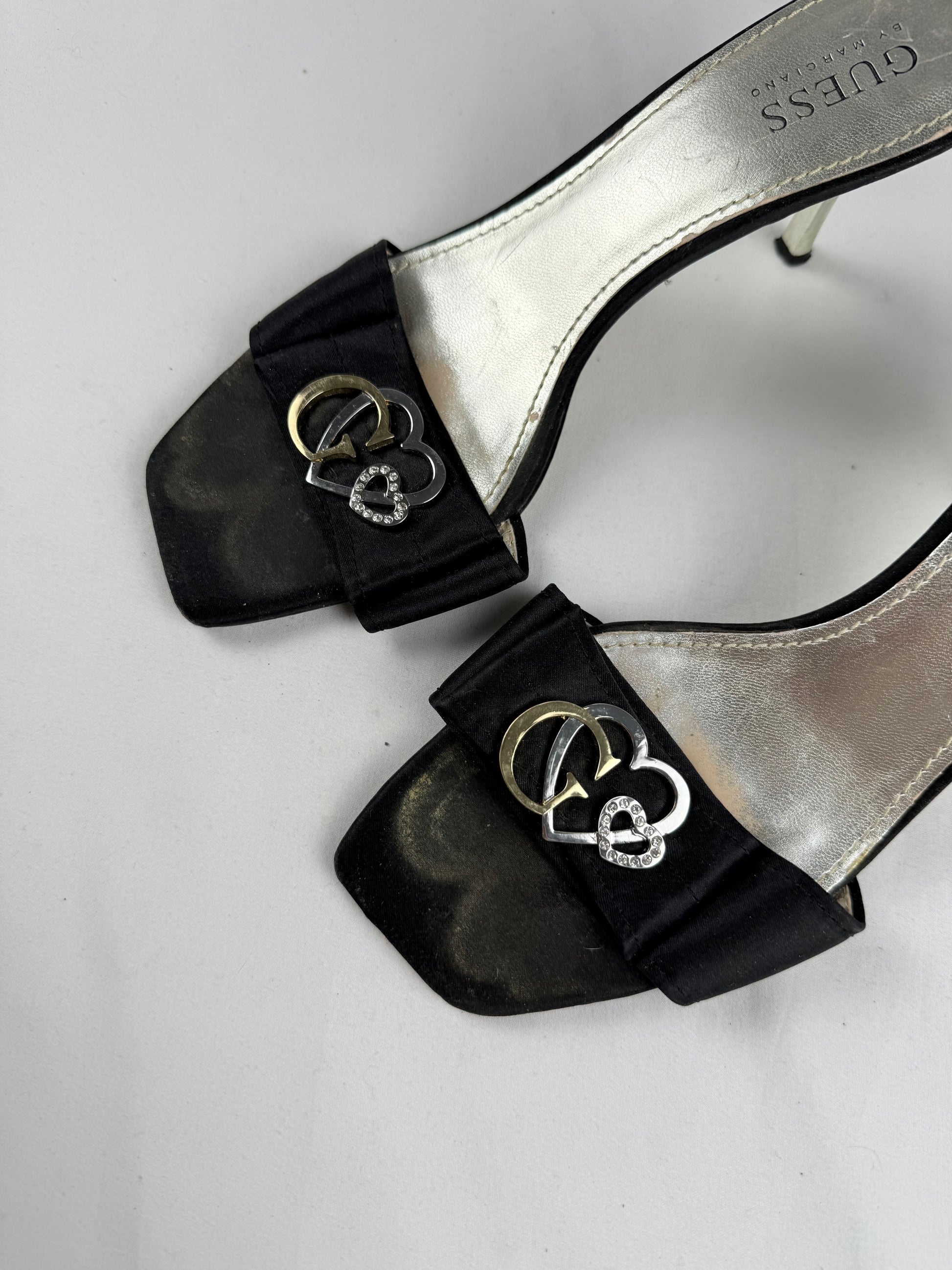 Black square toes kitten heels mules (37)