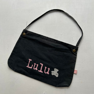 Navy denim cotton mini bag