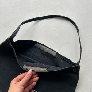 Navy denim cotton mini bag