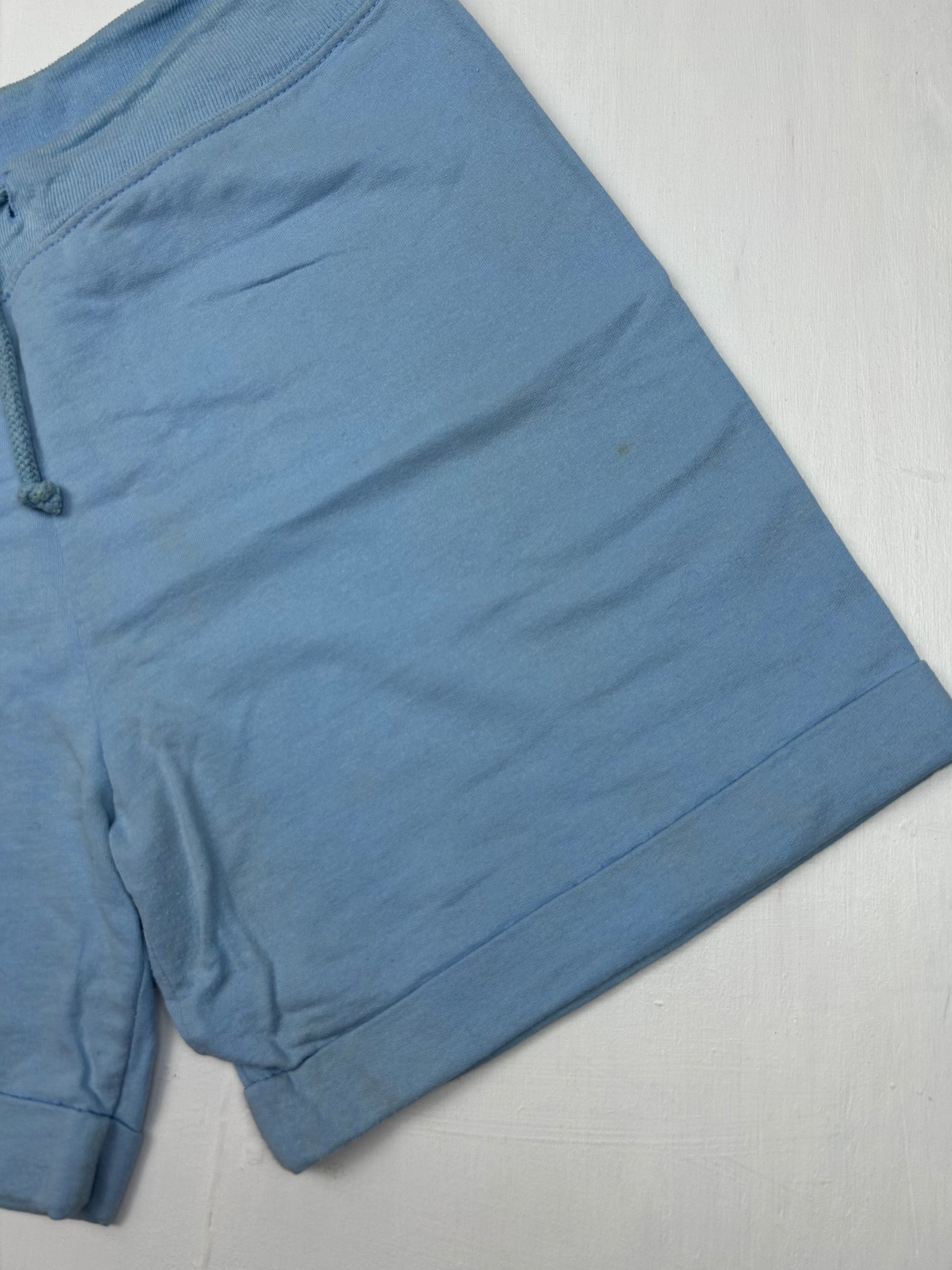 Baby blue New York cotton low rise mid short (S/M)