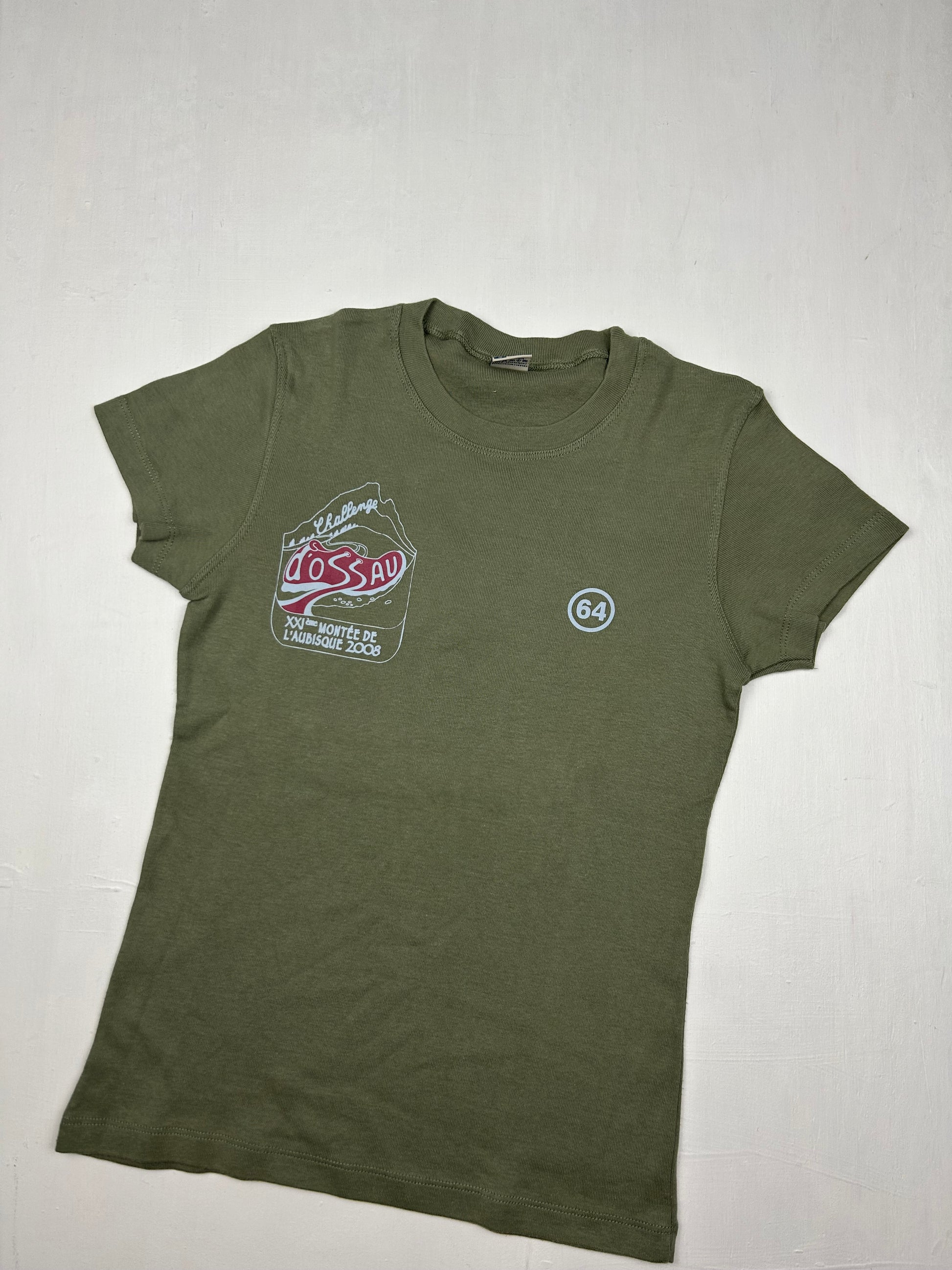 Khaki cotton tee (S)