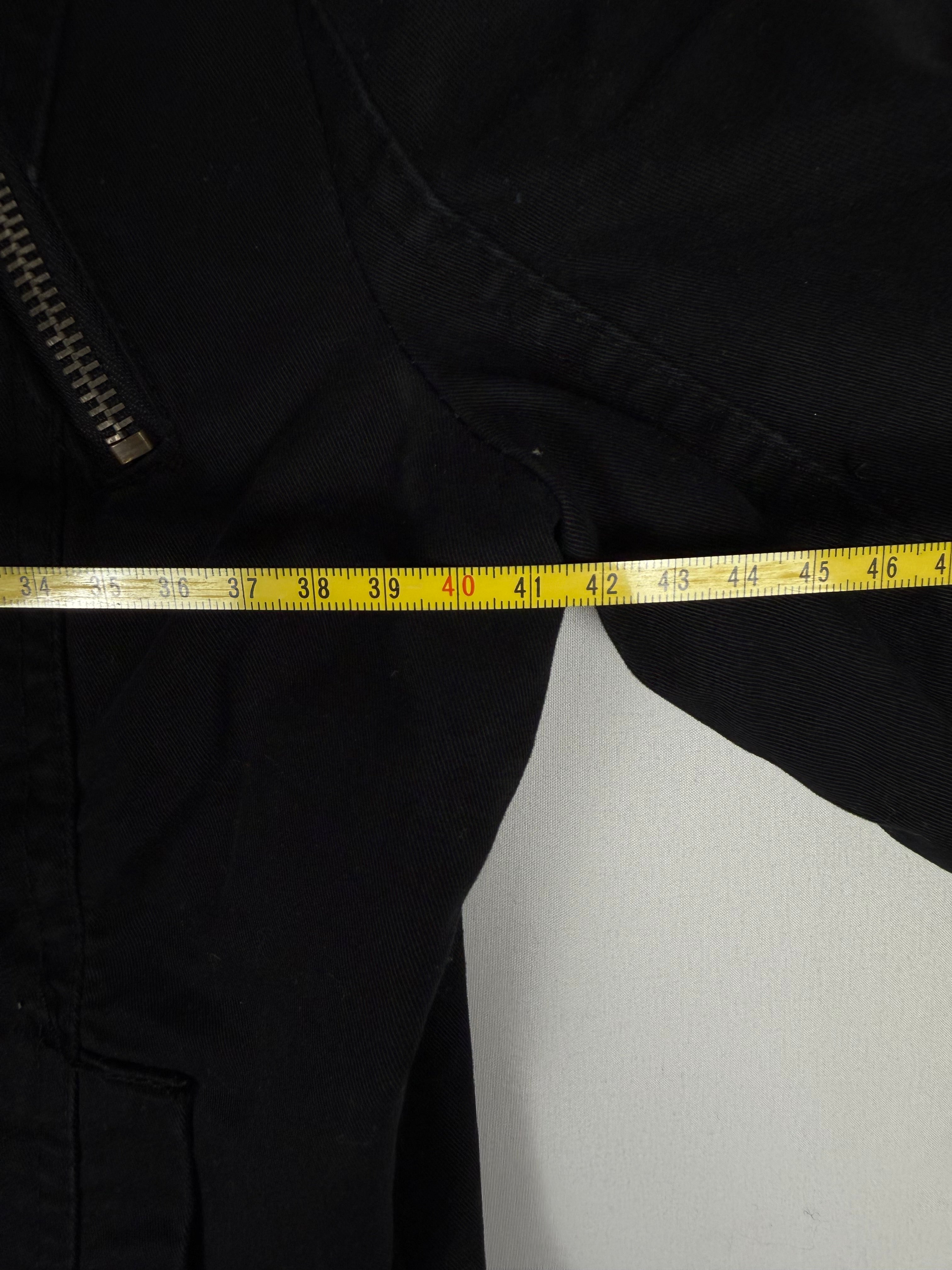 Blazer de bureau noir zippé (M)
