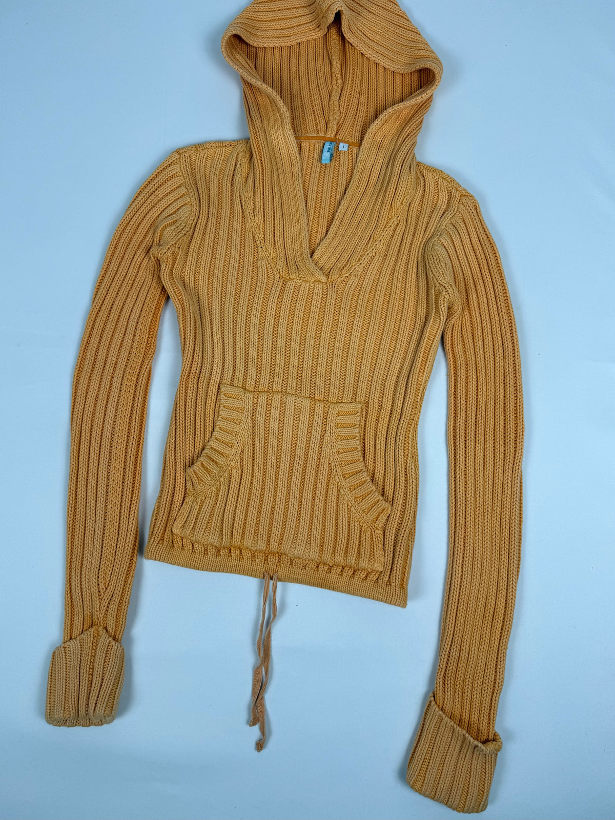 Orange hooded jumper (S)