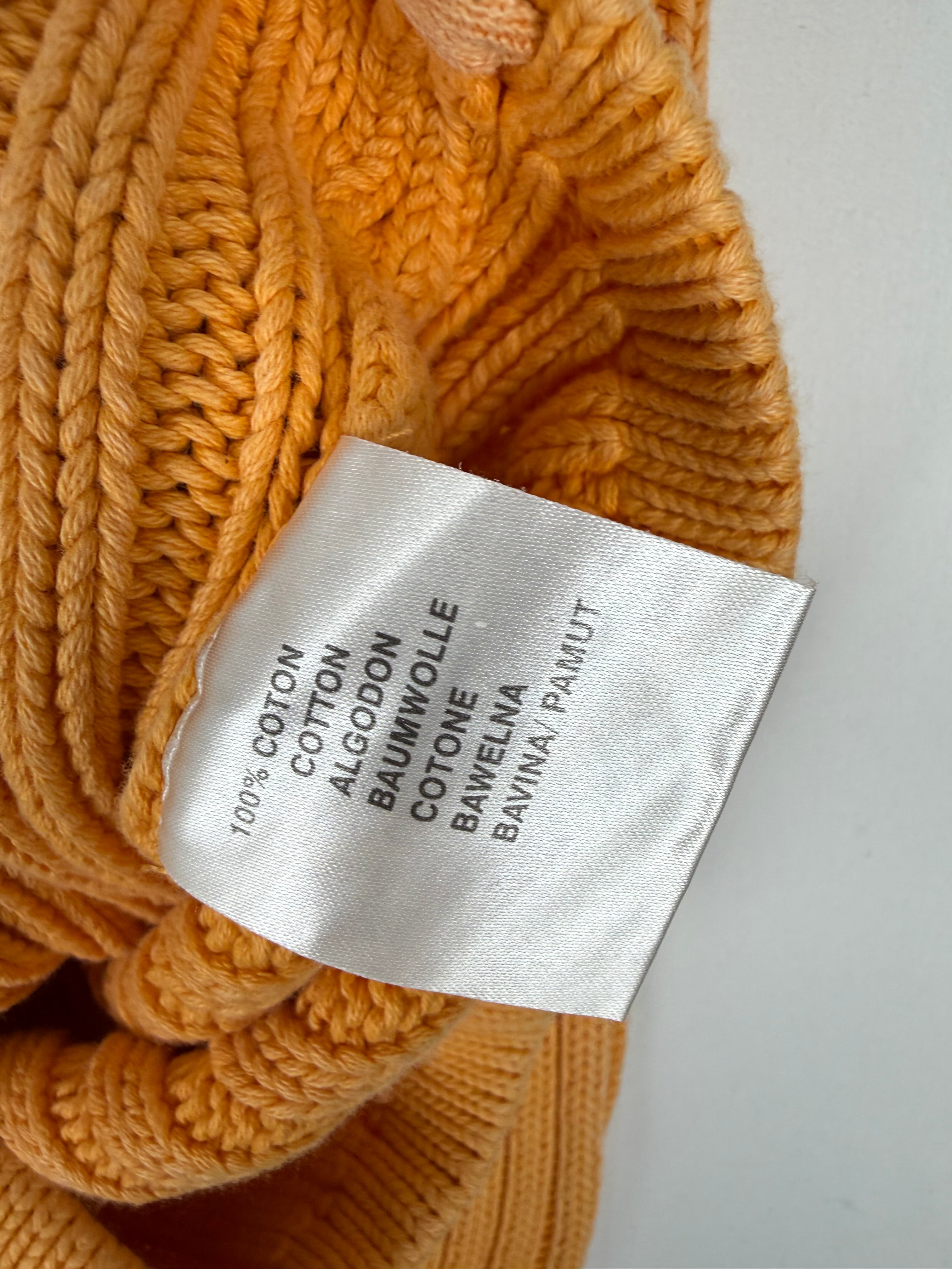 Orange hooded jumper (S)