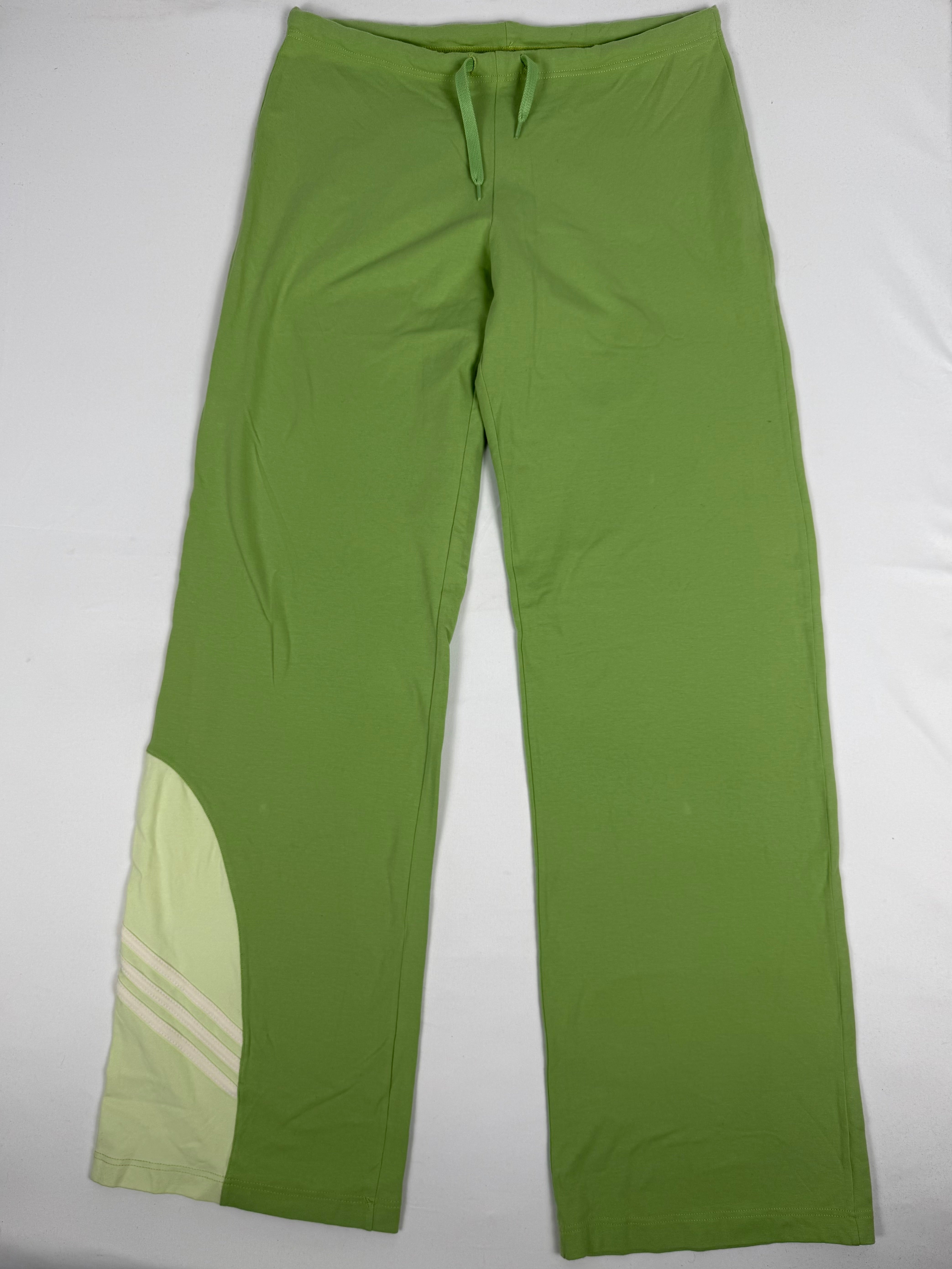 Green low rise activewear pants (XL)