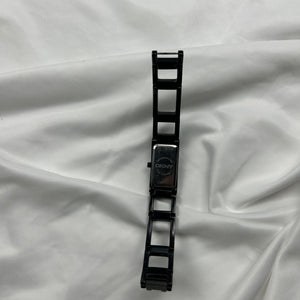 Vintage stainless steel black jewelry bracelet