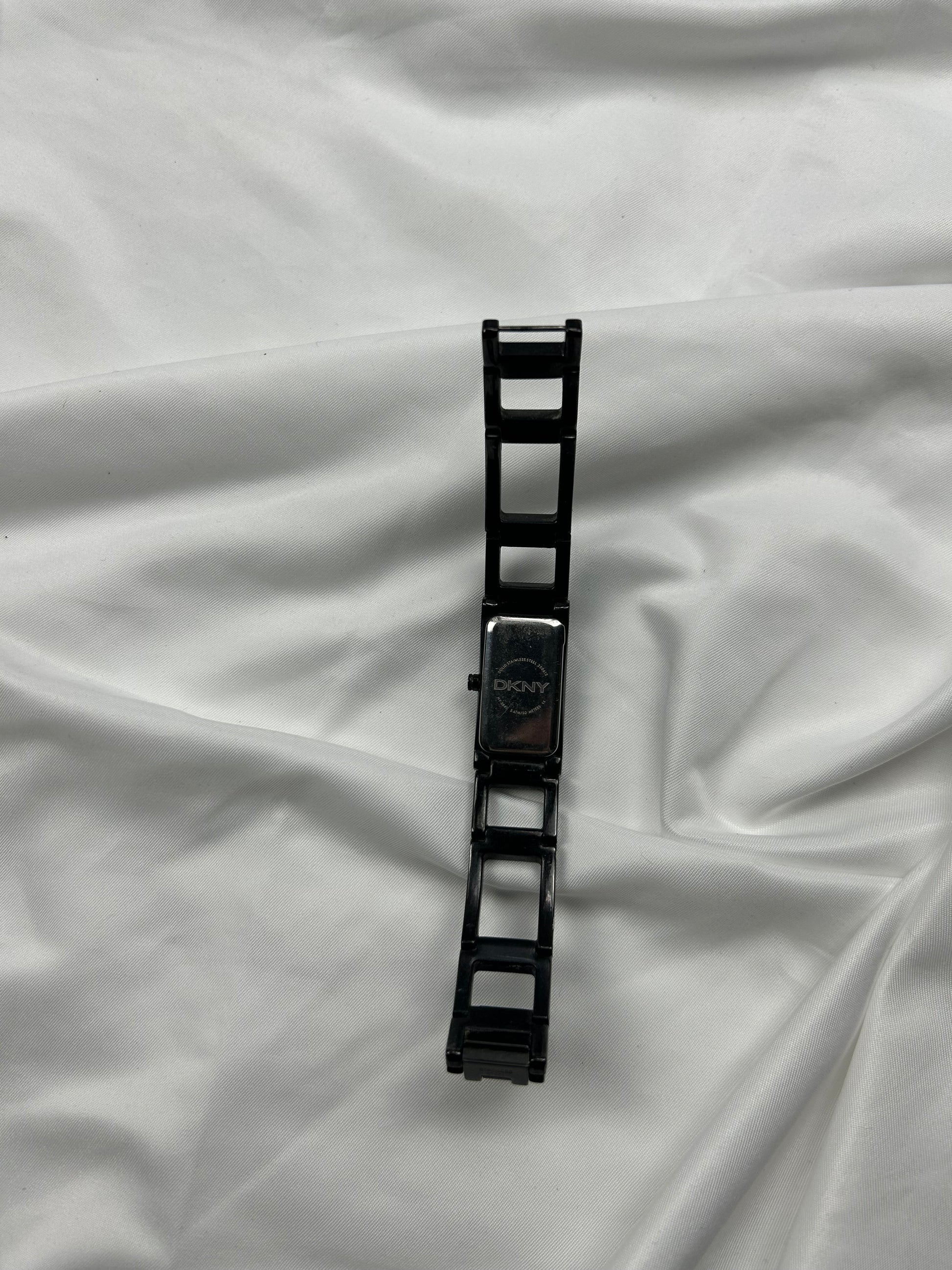 Vintage stainless steel black jewelry bracelet