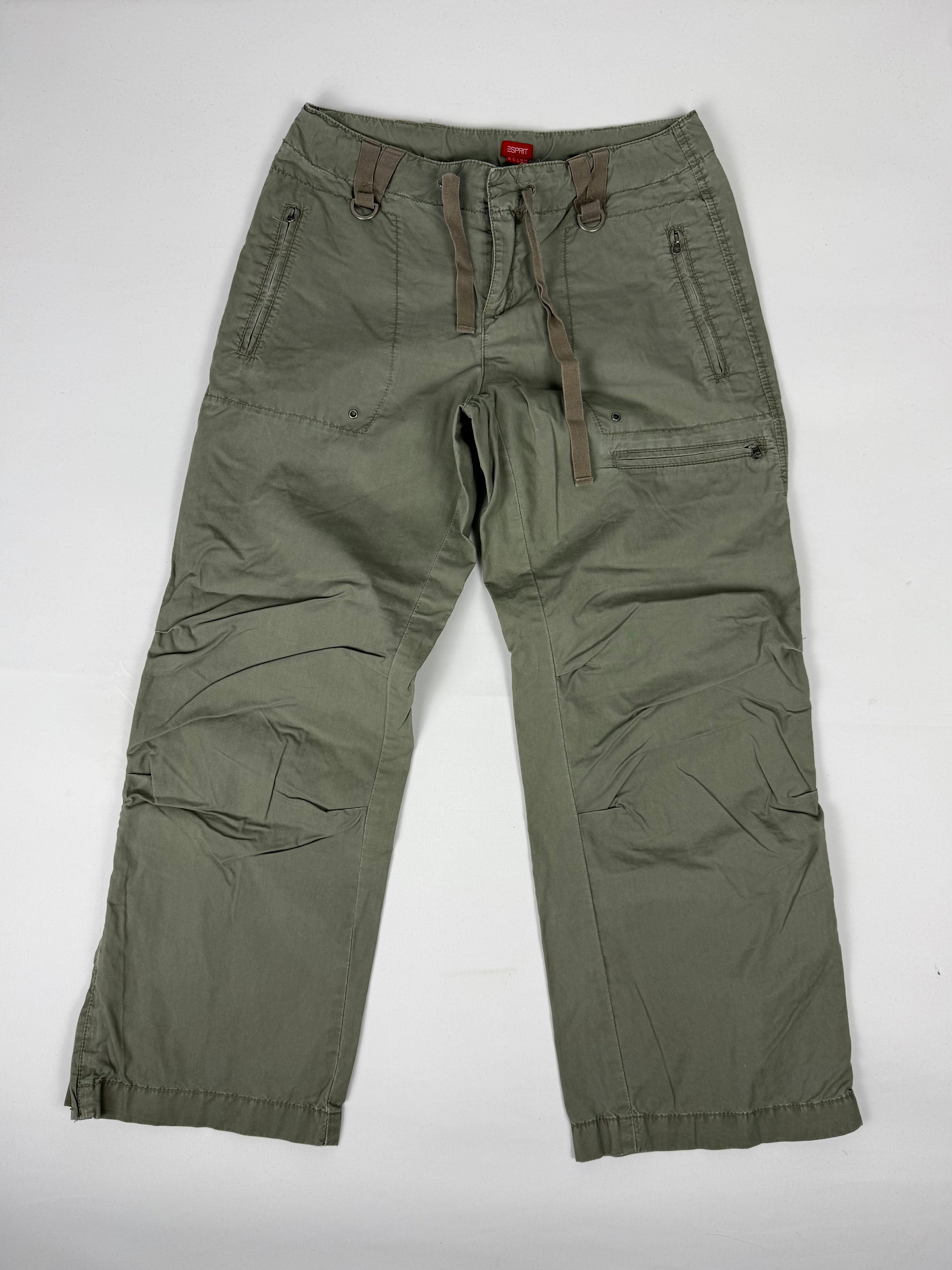 Khaki cargo cami pants (S)