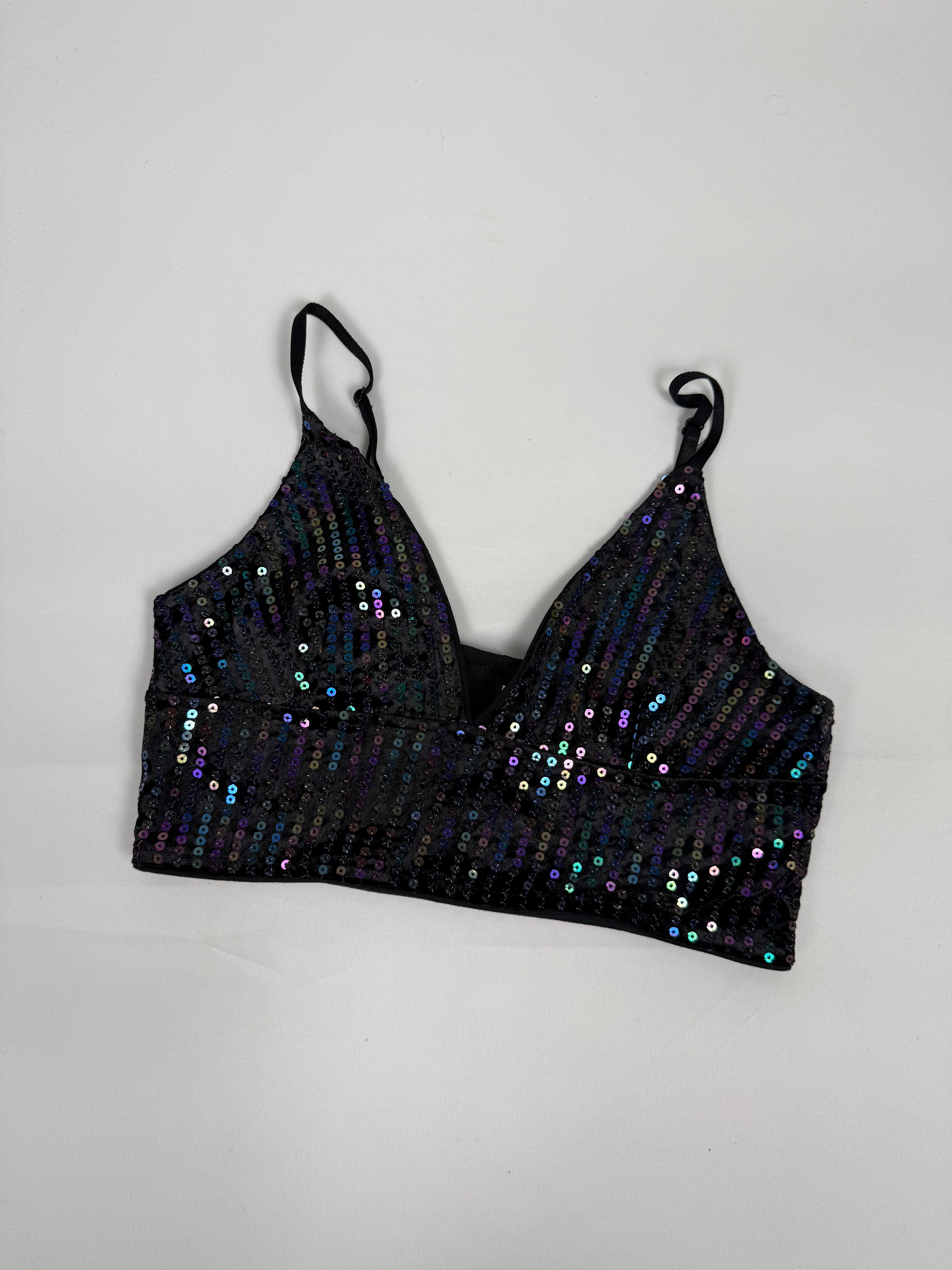 Black sequins cami top (S/M)