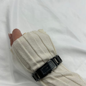 Vintage stainless steel black jewelry bracelet