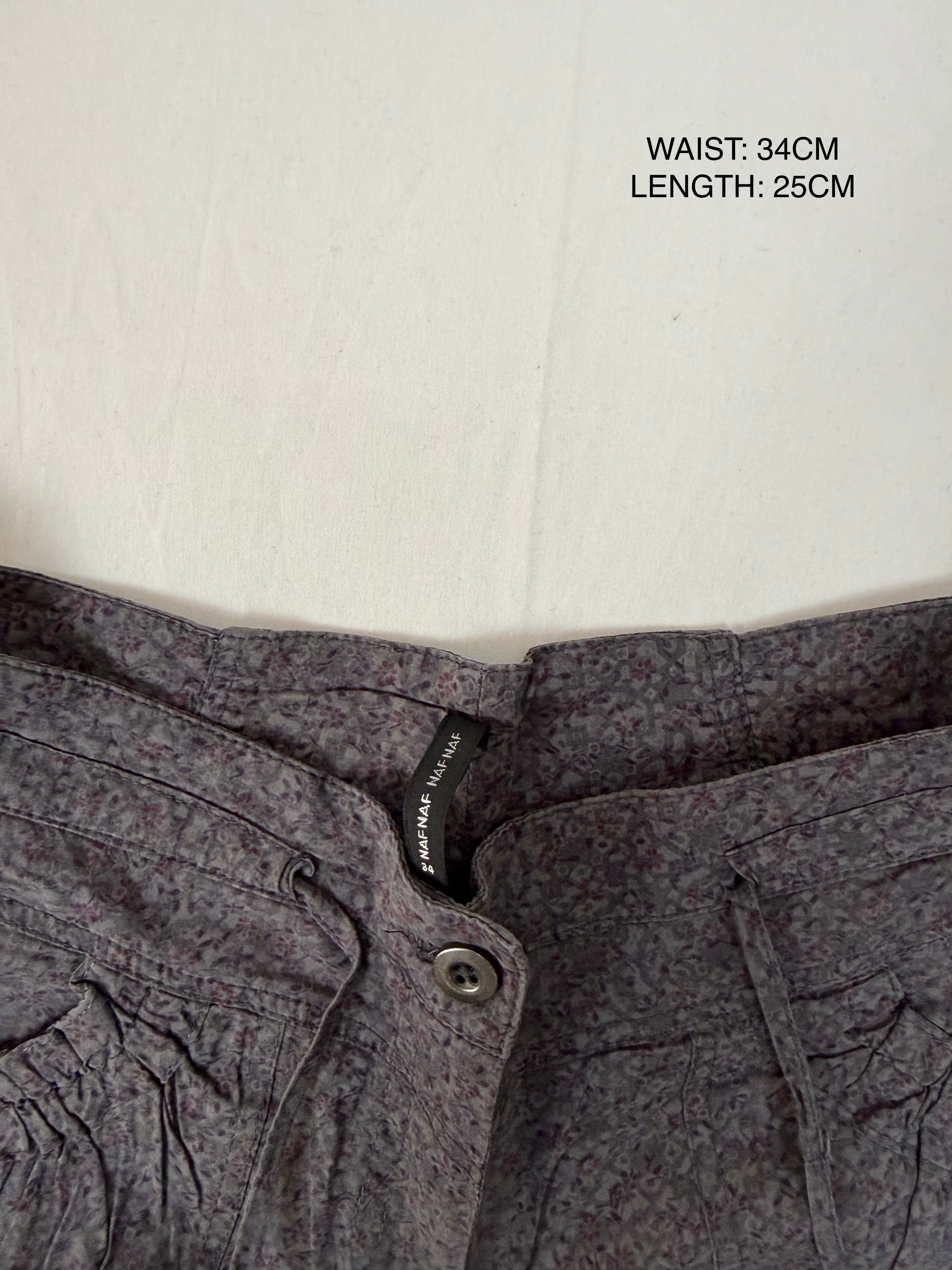 Brown cotton low rise mini short (XS)