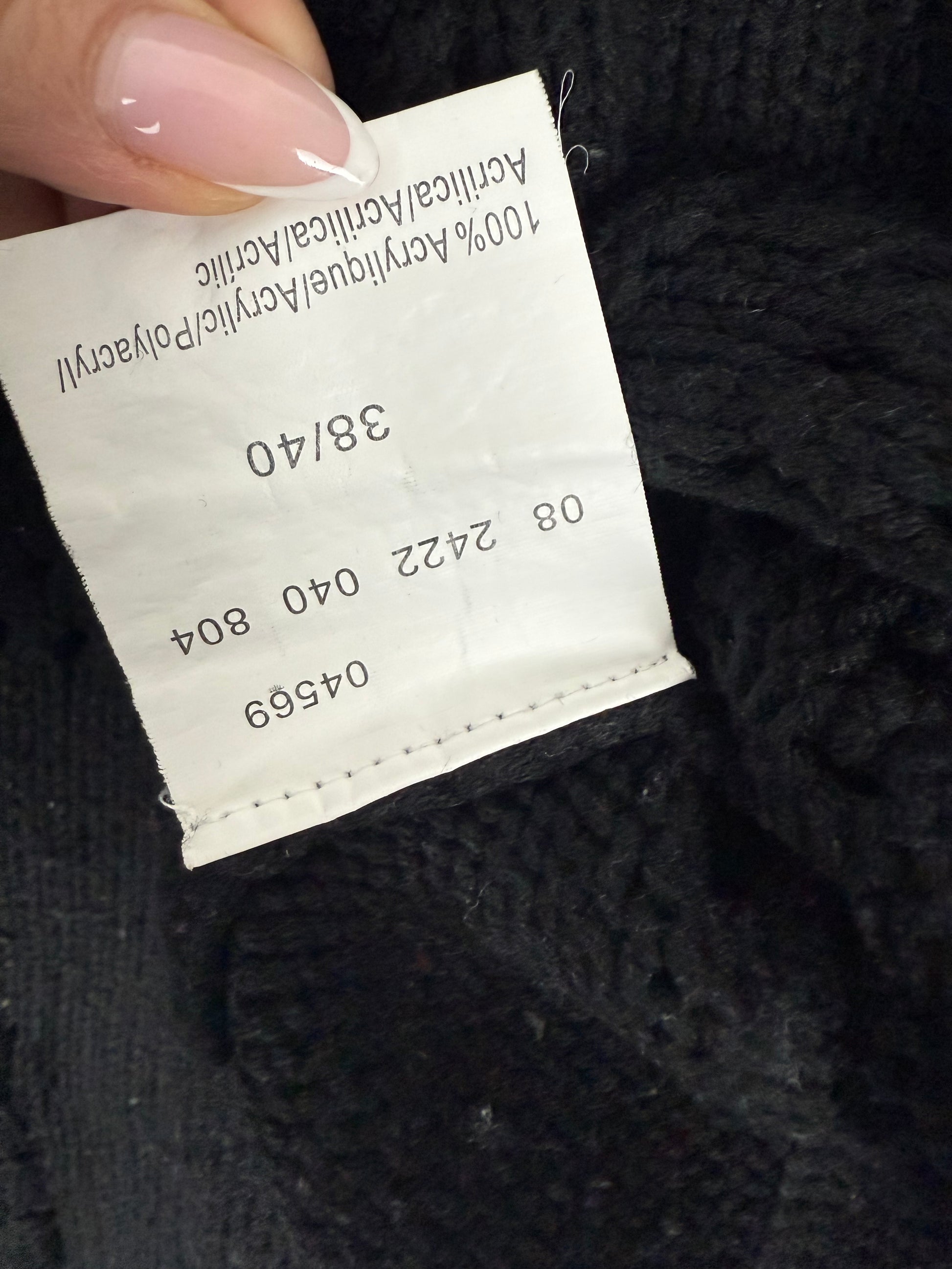 Black hooded short sleeves cardigan jumper (M/L)