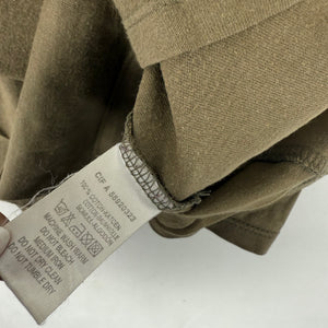 Khaki V neck 100% cotton tee (XL)