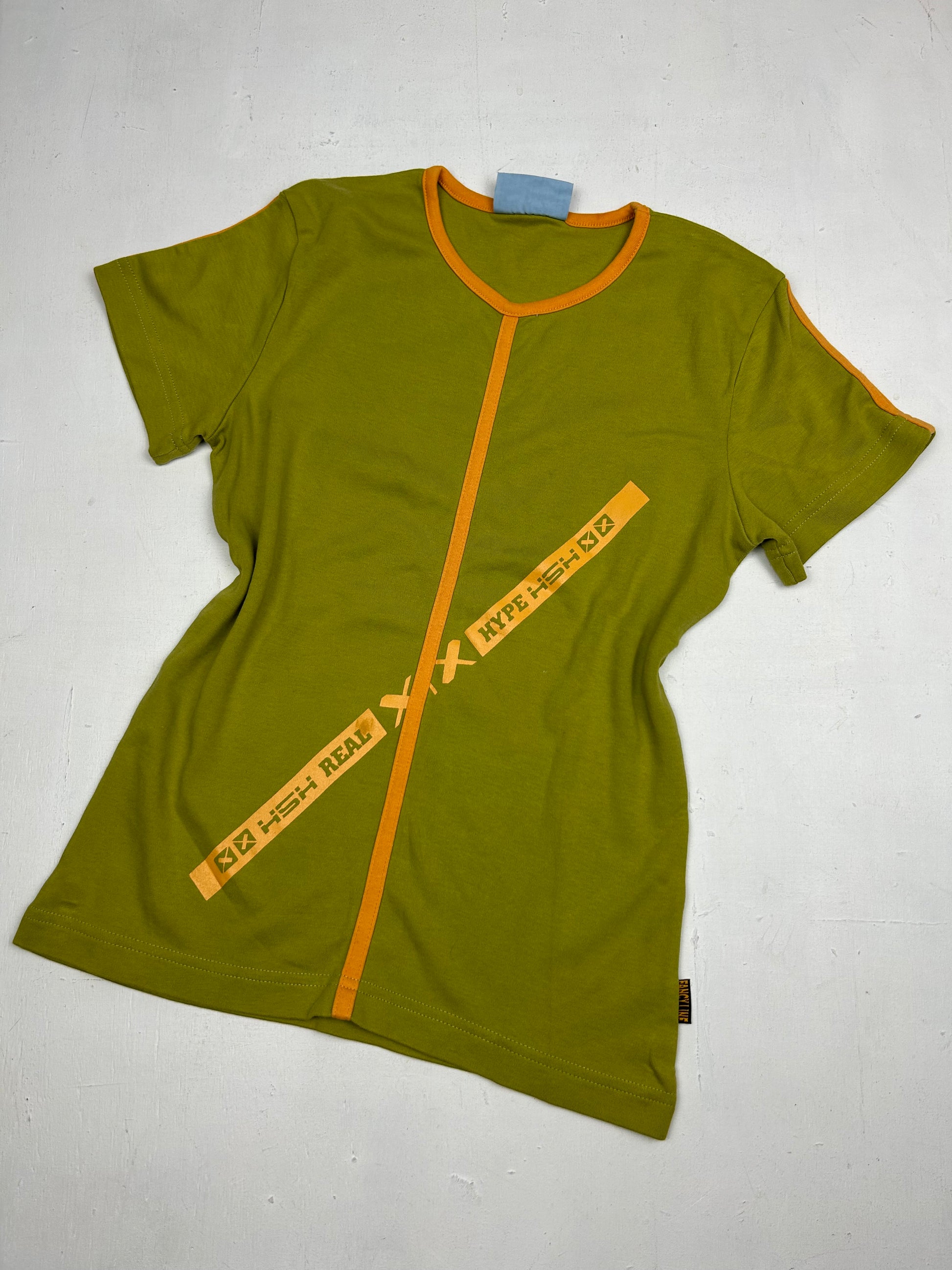 Khaki zip up hoodie tee + matching tee set (S/M)