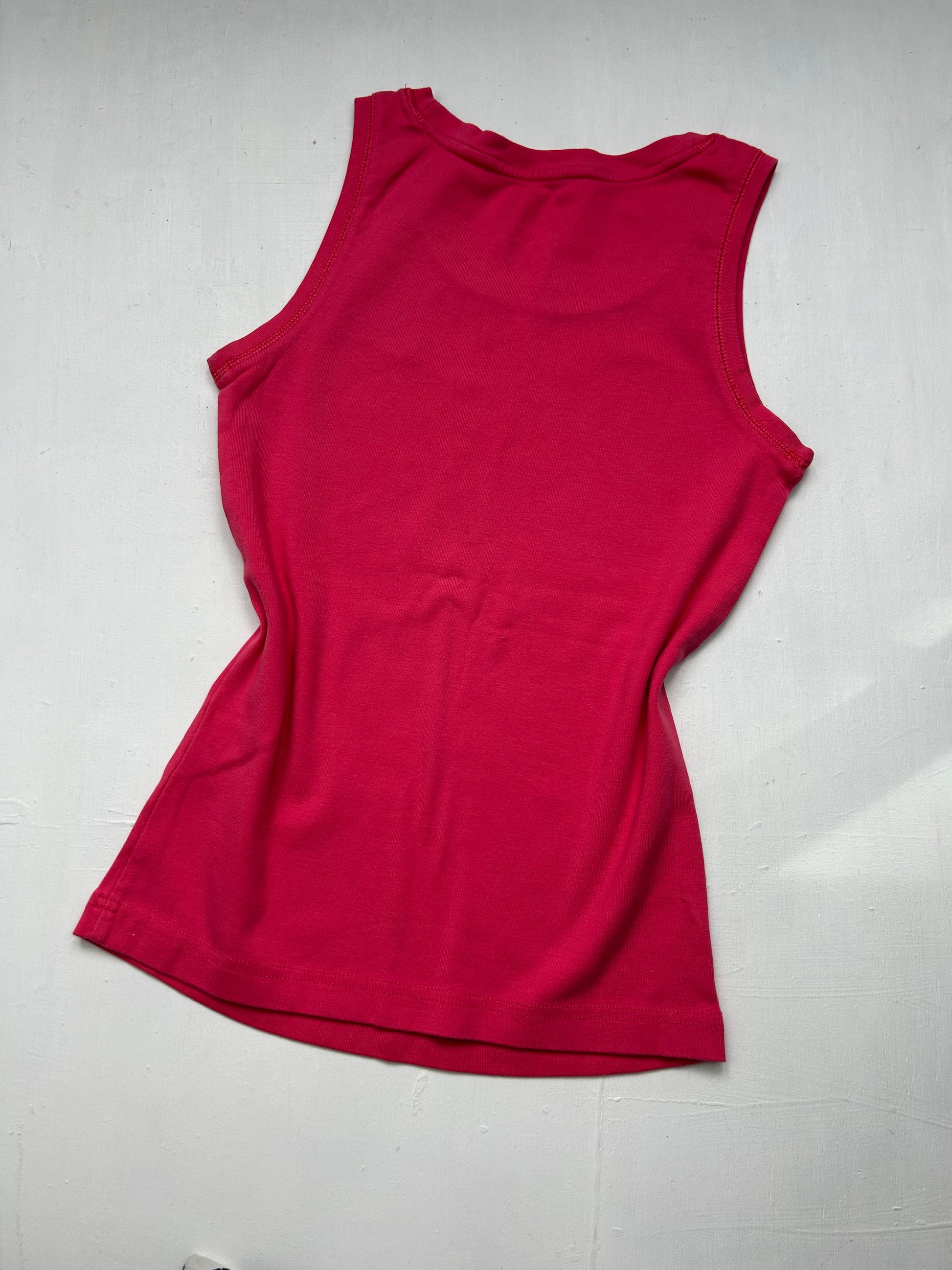 Pink swoosh logo top (S)
