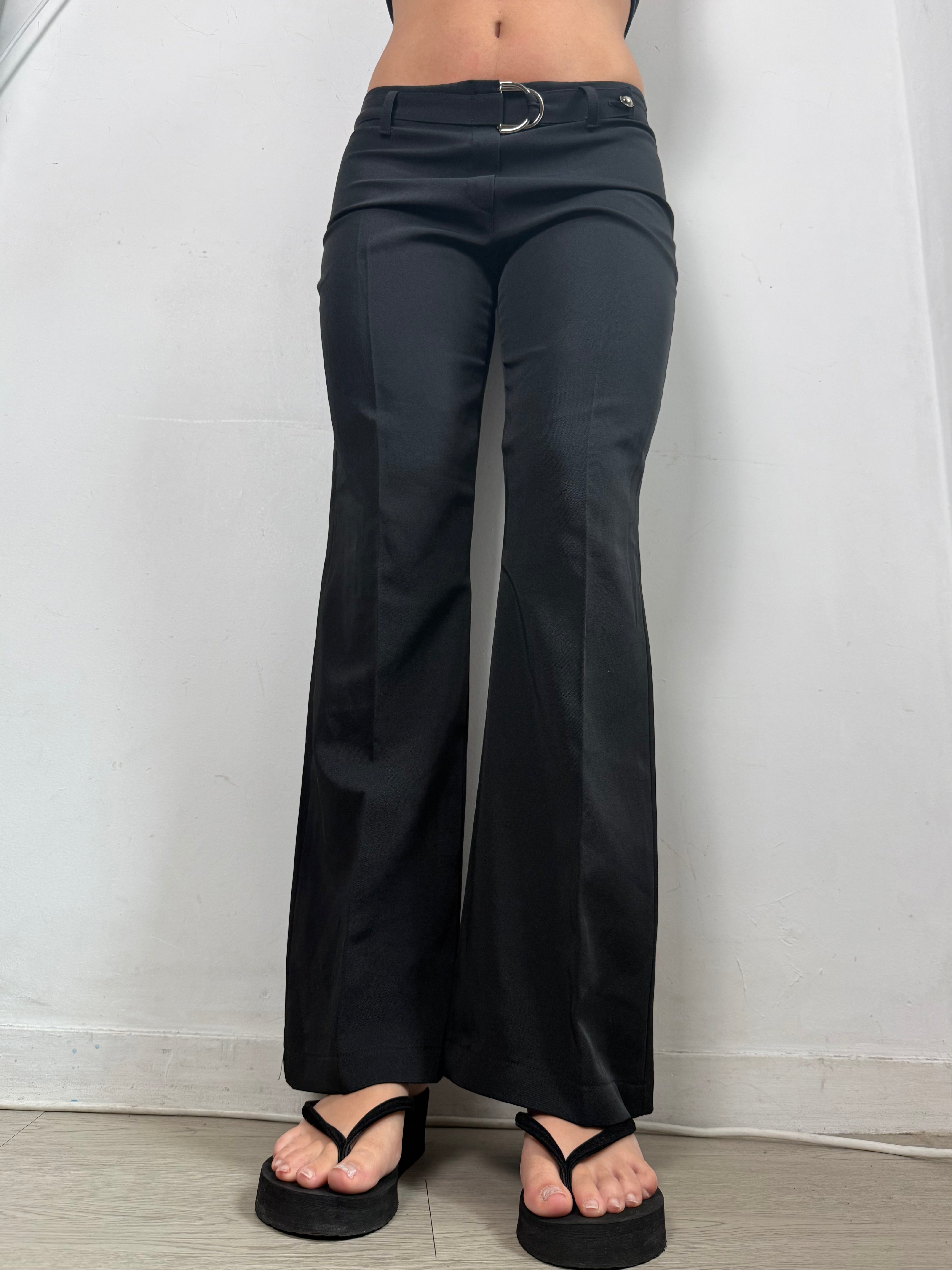 Black flare office pants (M)