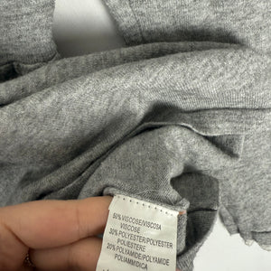 Grey wrapped embroidered jumper (S/M)