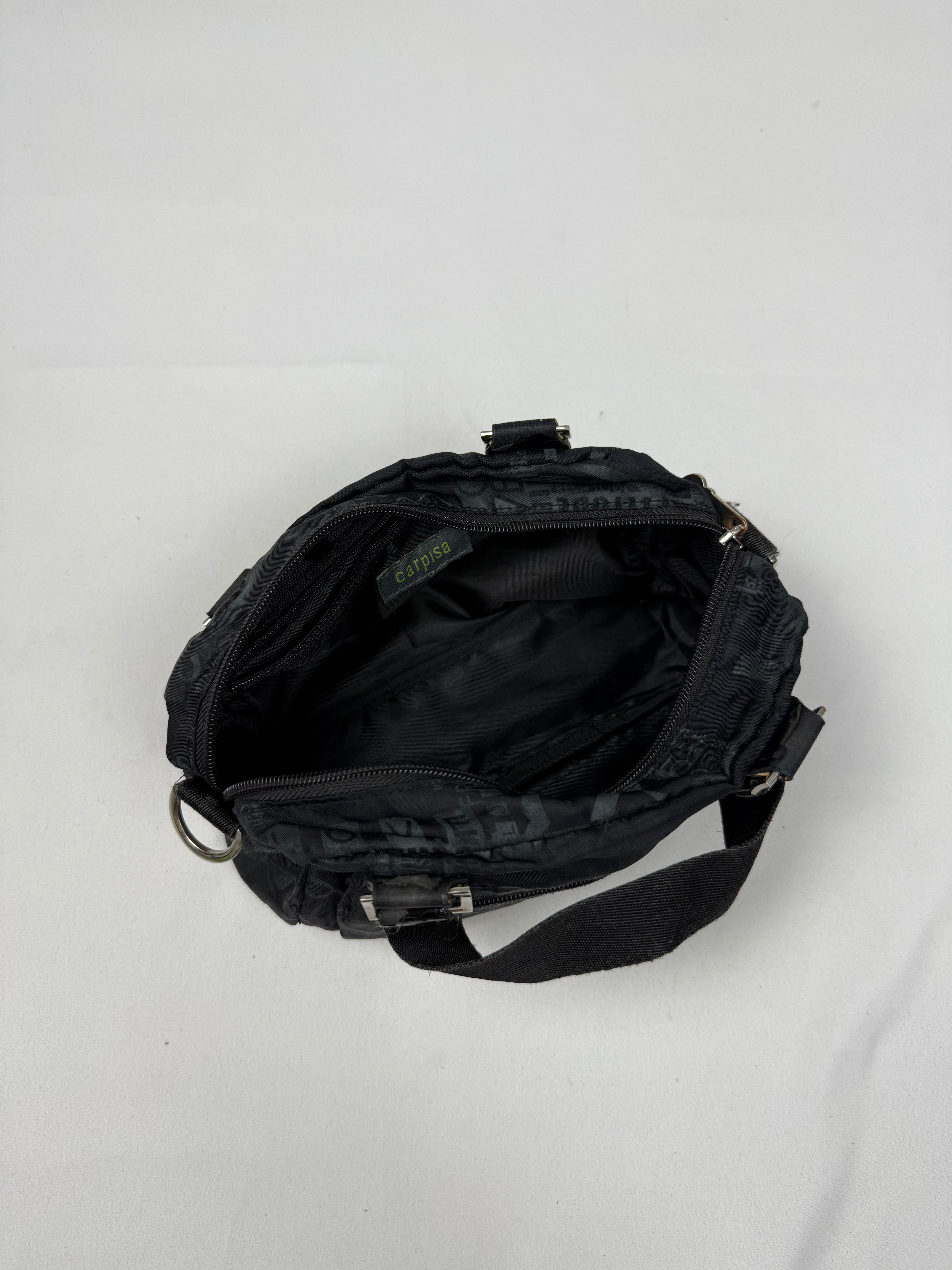 Black mini besace bag