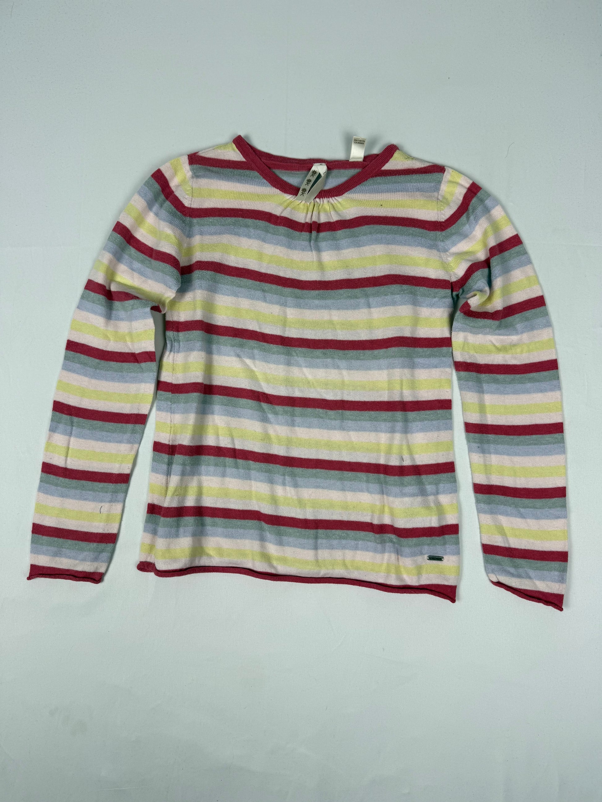 Multicolor striped cotton jumper (XS)