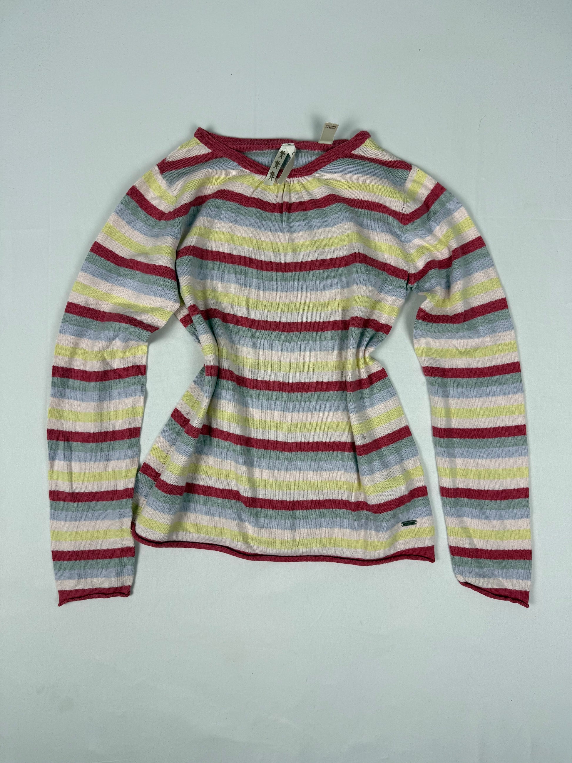 Multicolor striped cotton jumper (XS)