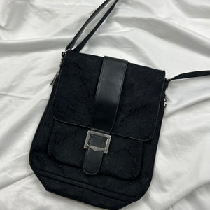 Black monogram crossbody bag