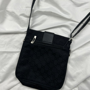 Black monogram crossbody bag
