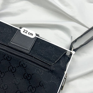 Black monogram crossbody bag