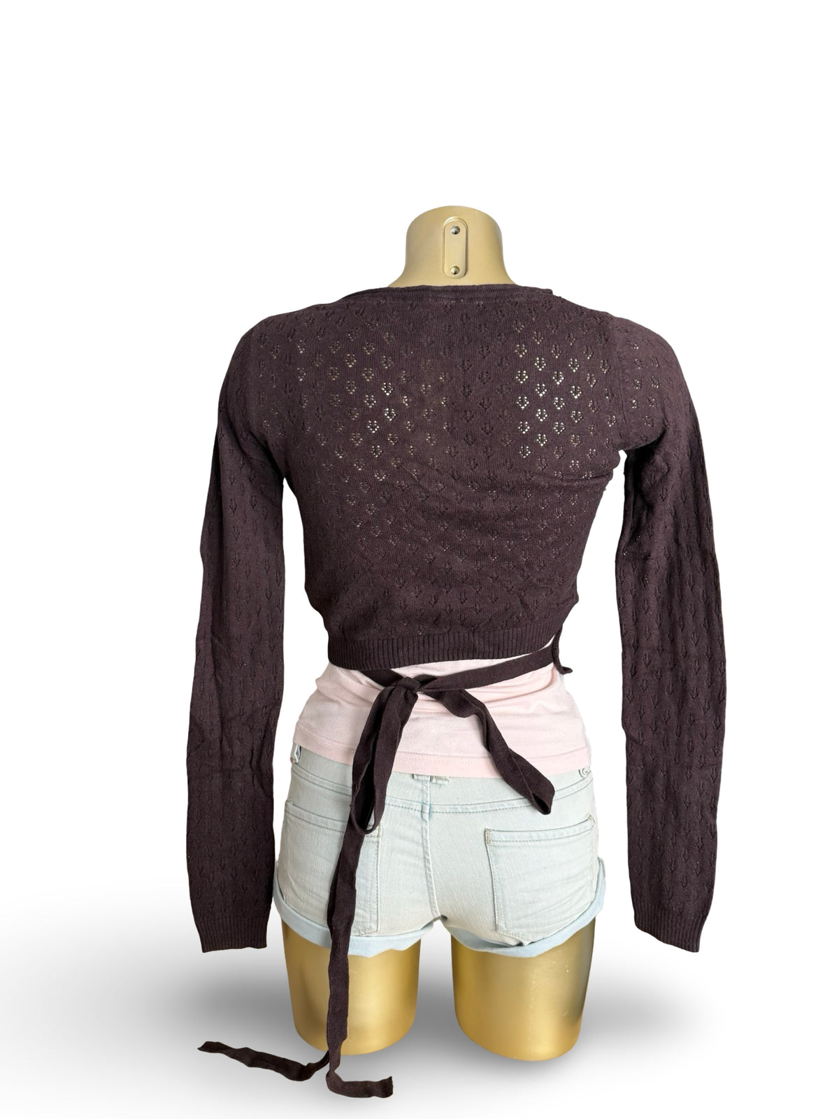 Brown bolero top (M)