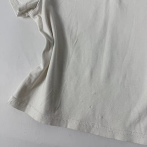 White cotton tight fit tee (XS)