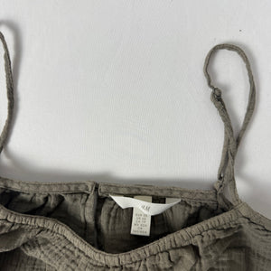 Khaki 100% cotton cami top (XS/S)