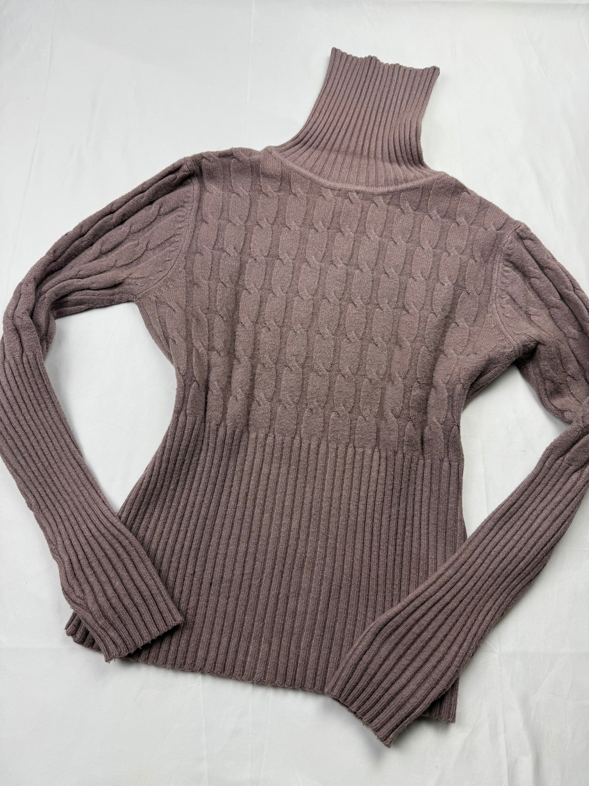 Cashmere & wool turtleneck jumper (S)