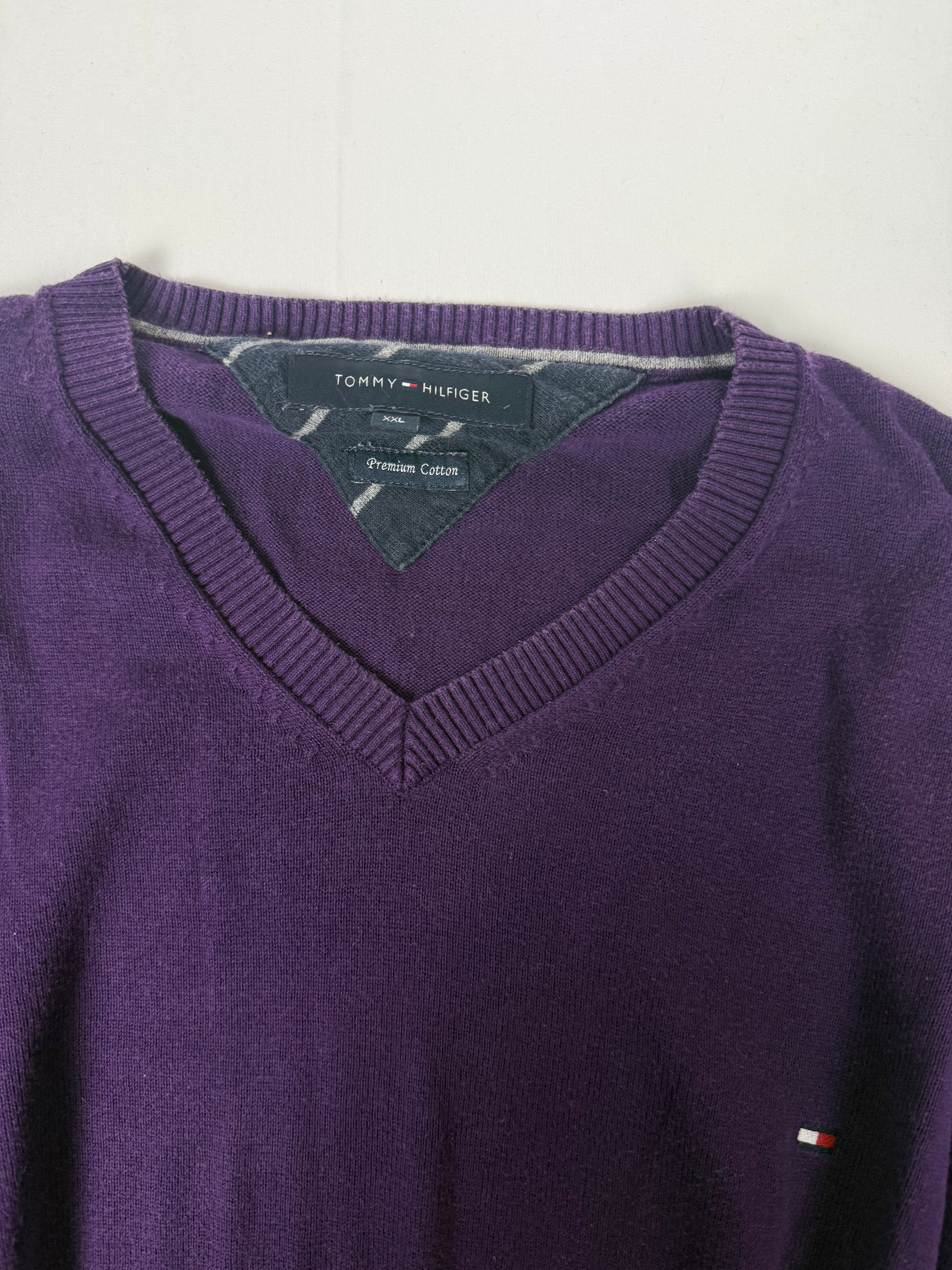 Purple cotton 90s jumper (XXL)