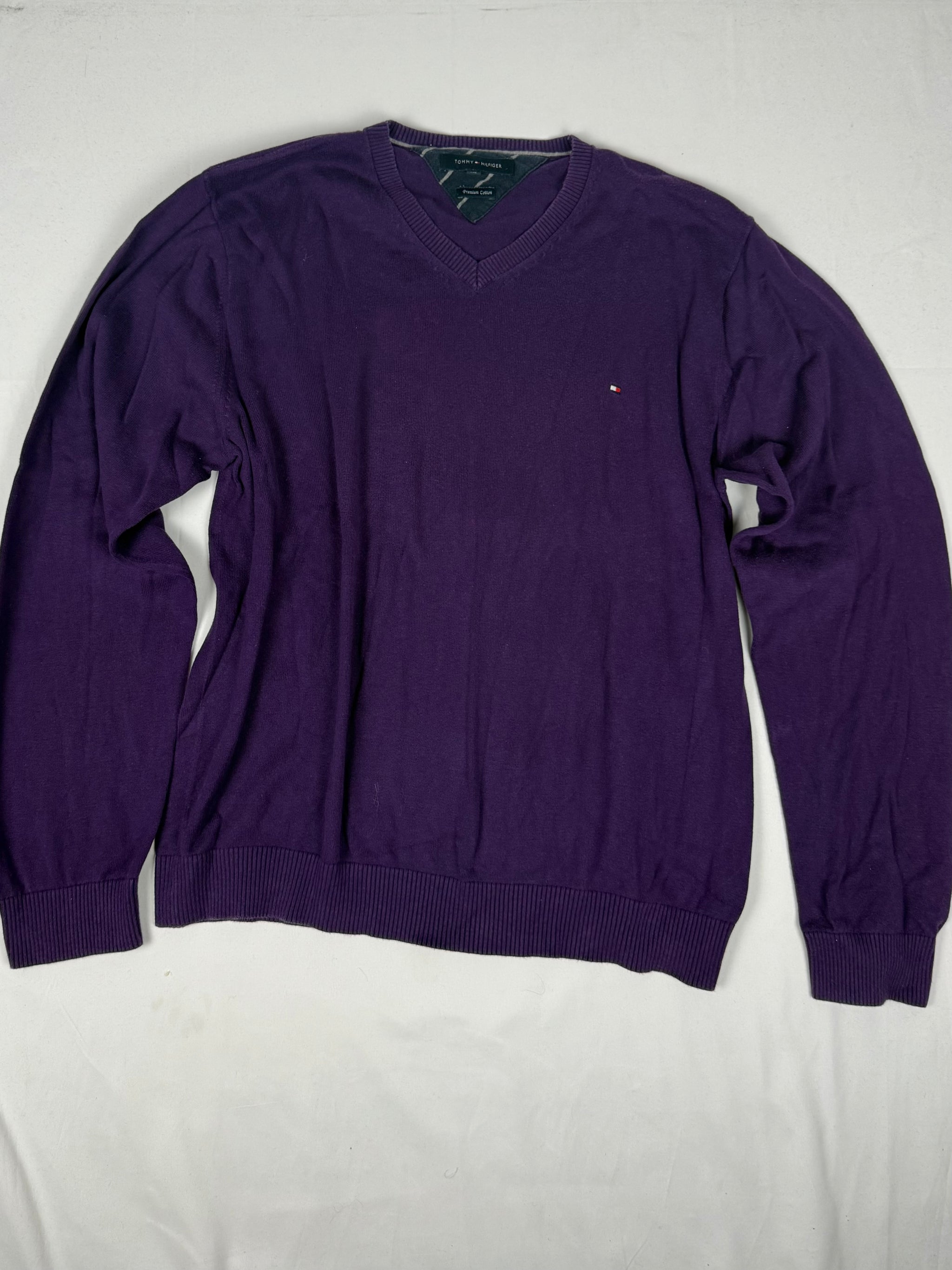 Purple cotton 90s jumper (XXL)