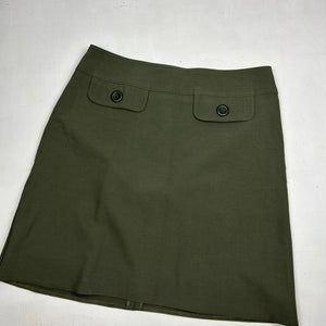 Khaki office mid skirt (S/M)