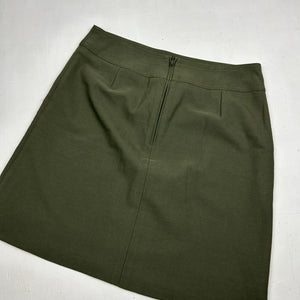 Khaki office mid skirt (S/M)