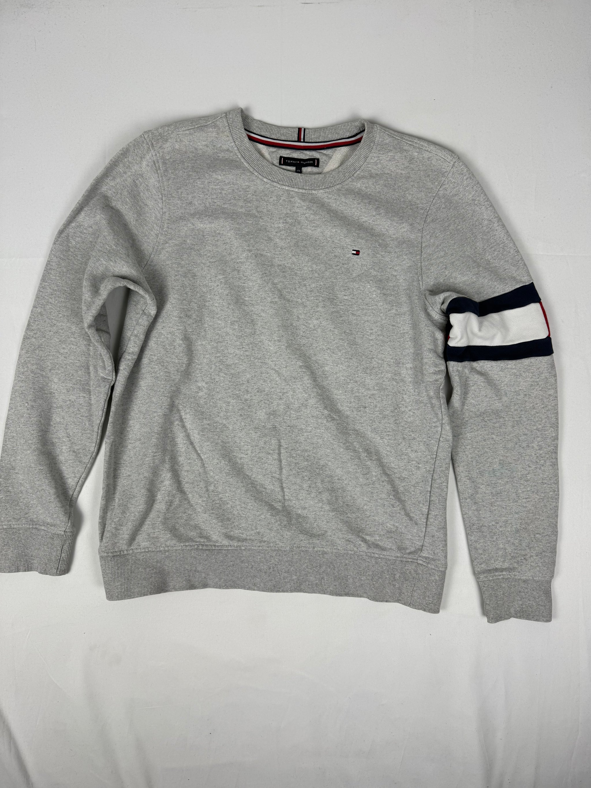 Grey logo cotton sweatshirt (S/M)