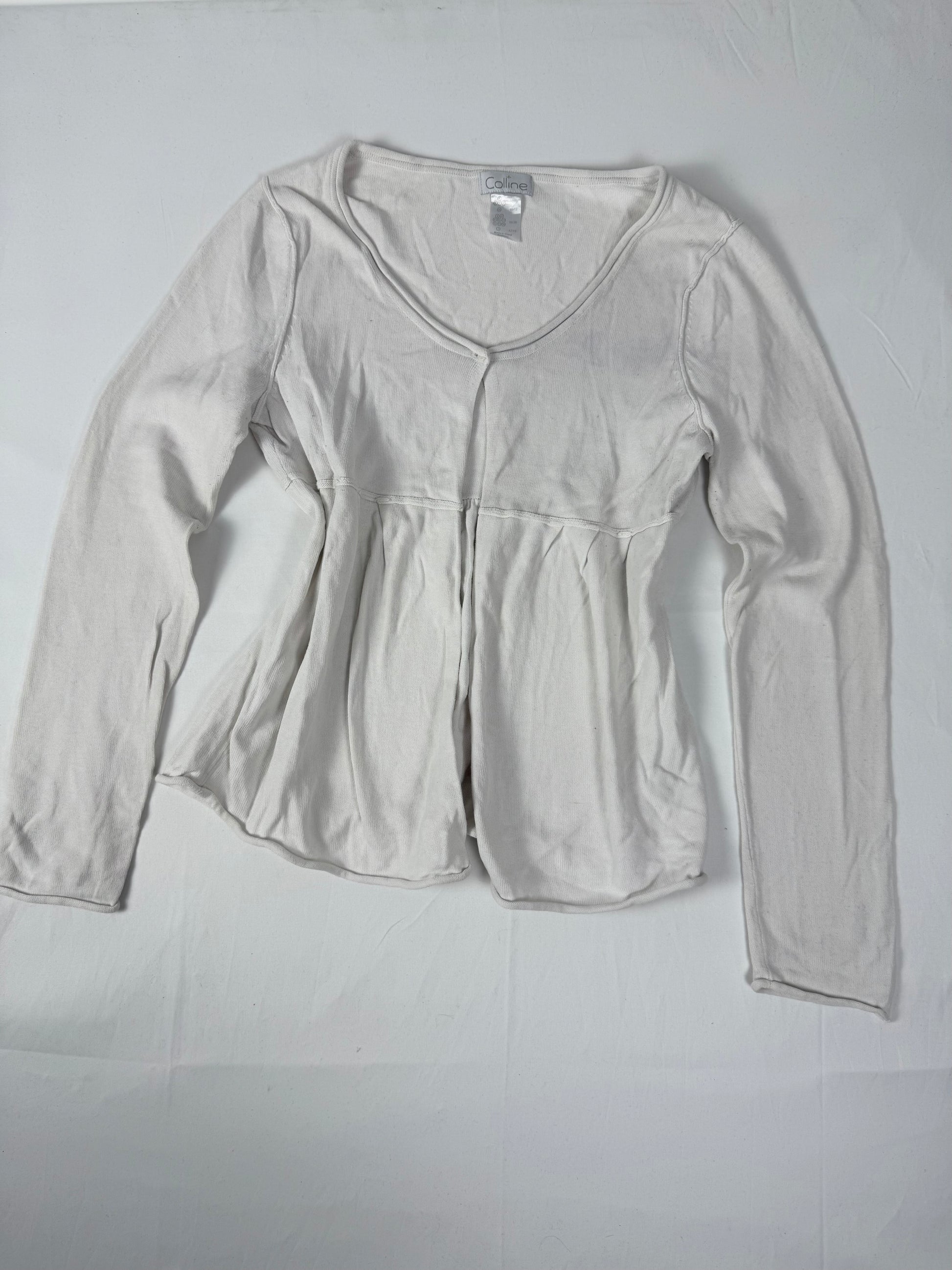 White cotton cardigan  jumper (M/L)