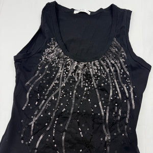 Rhinestones tight tank top (S/M)