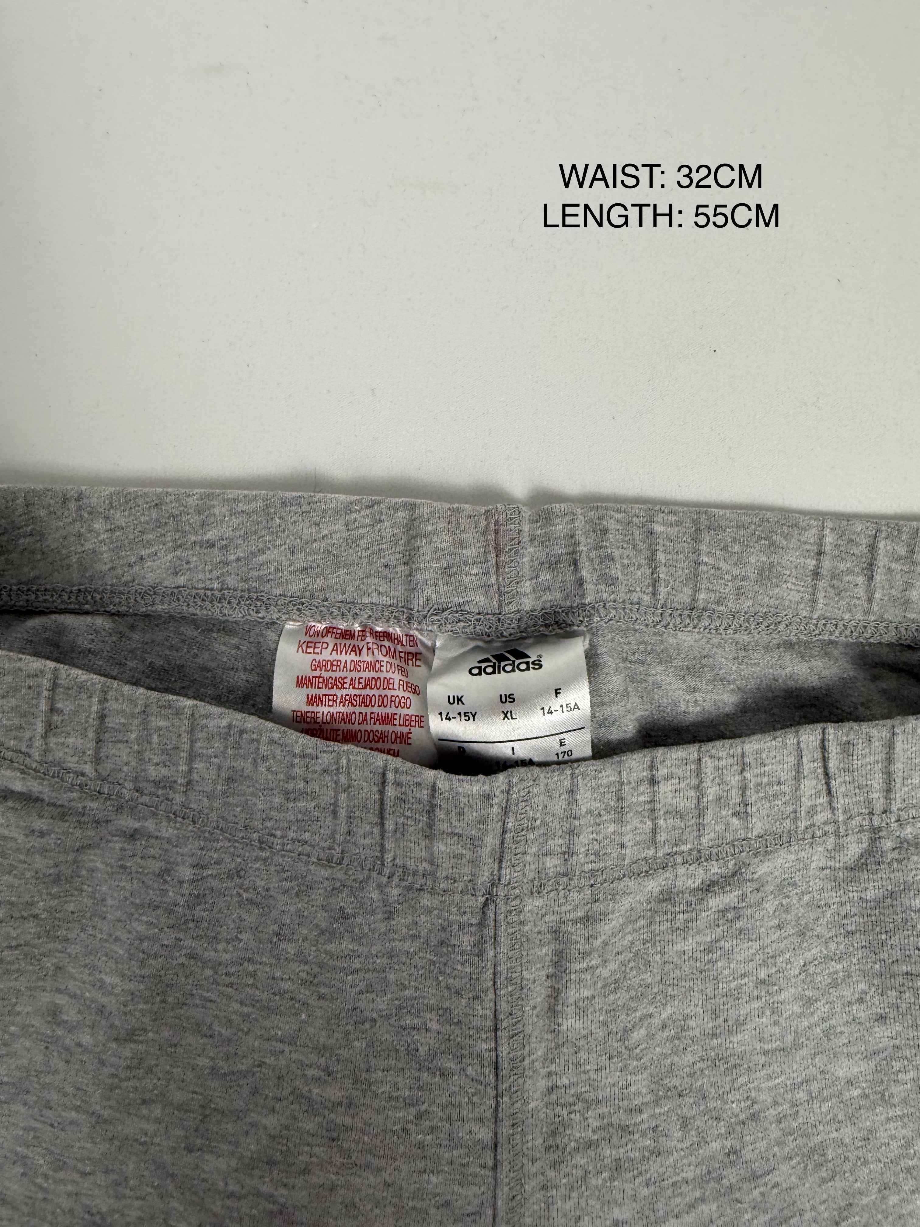 Grey & pink cotton activewear capri pants (S)