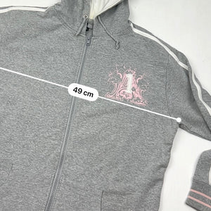 Grey zip up hoodie (XL)