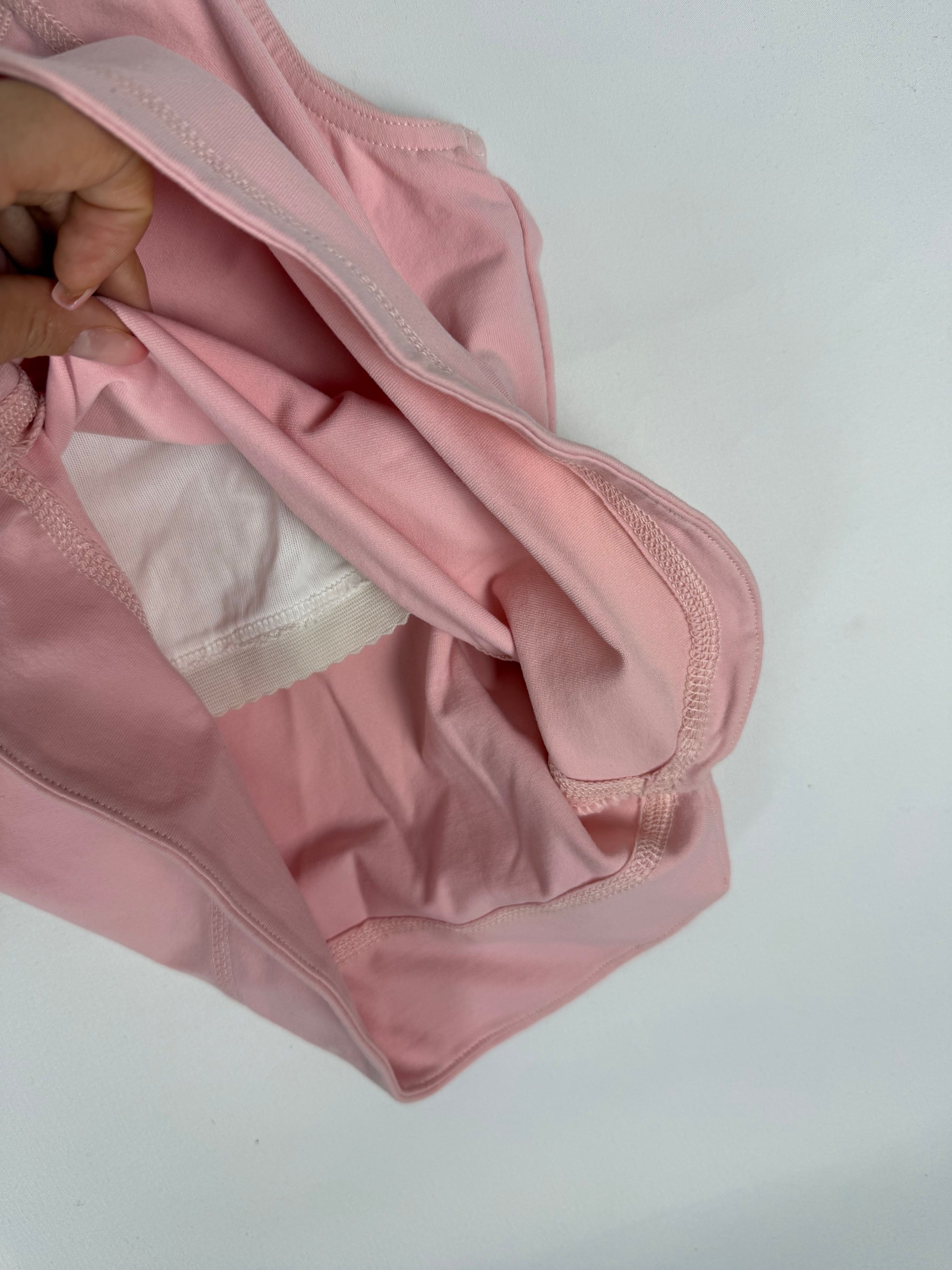 Baby pink activewear top (L)