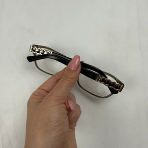 Black 2000s office glasses (with prescription)