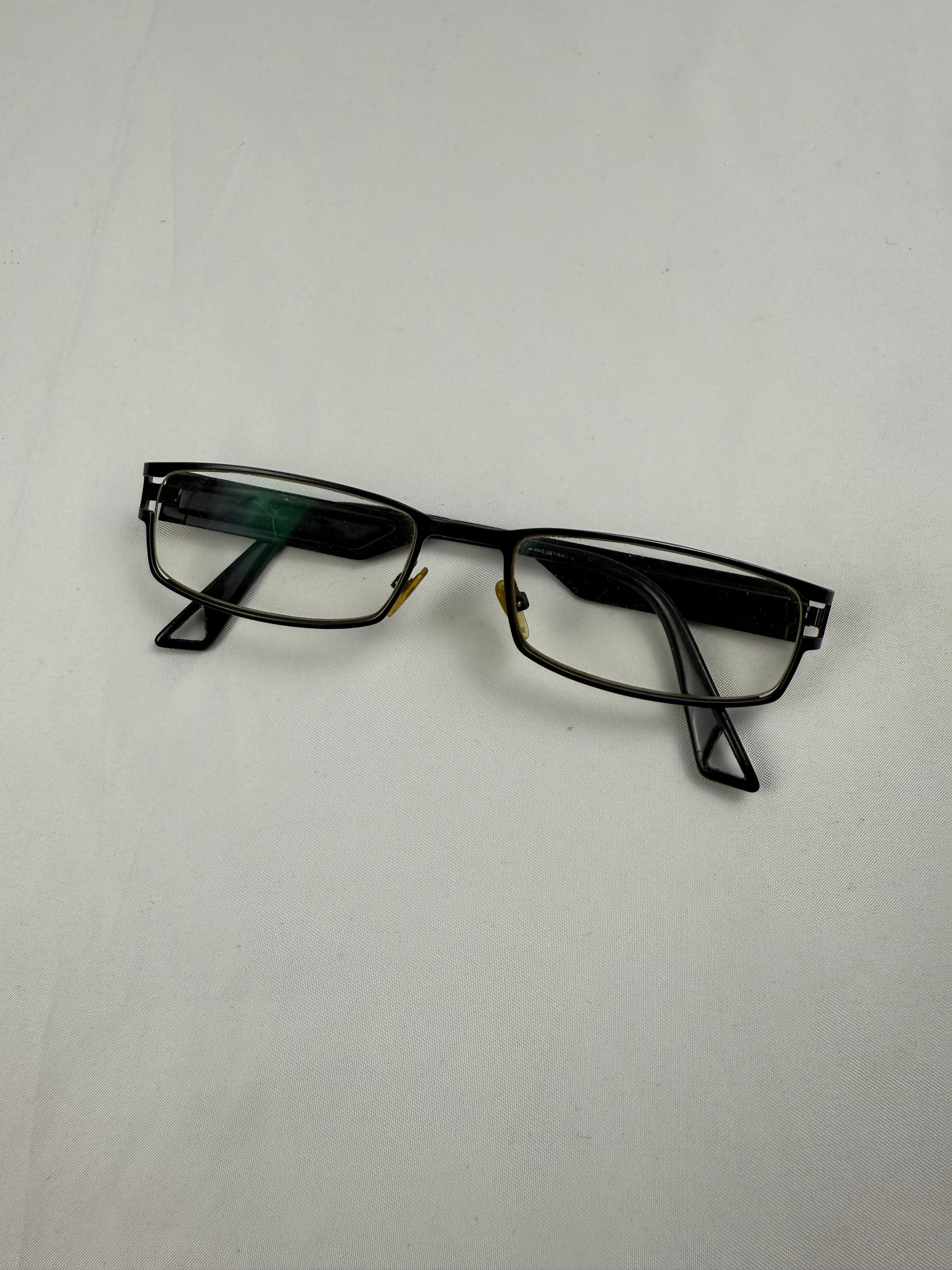 Black 2000s office glasses (with prescription)