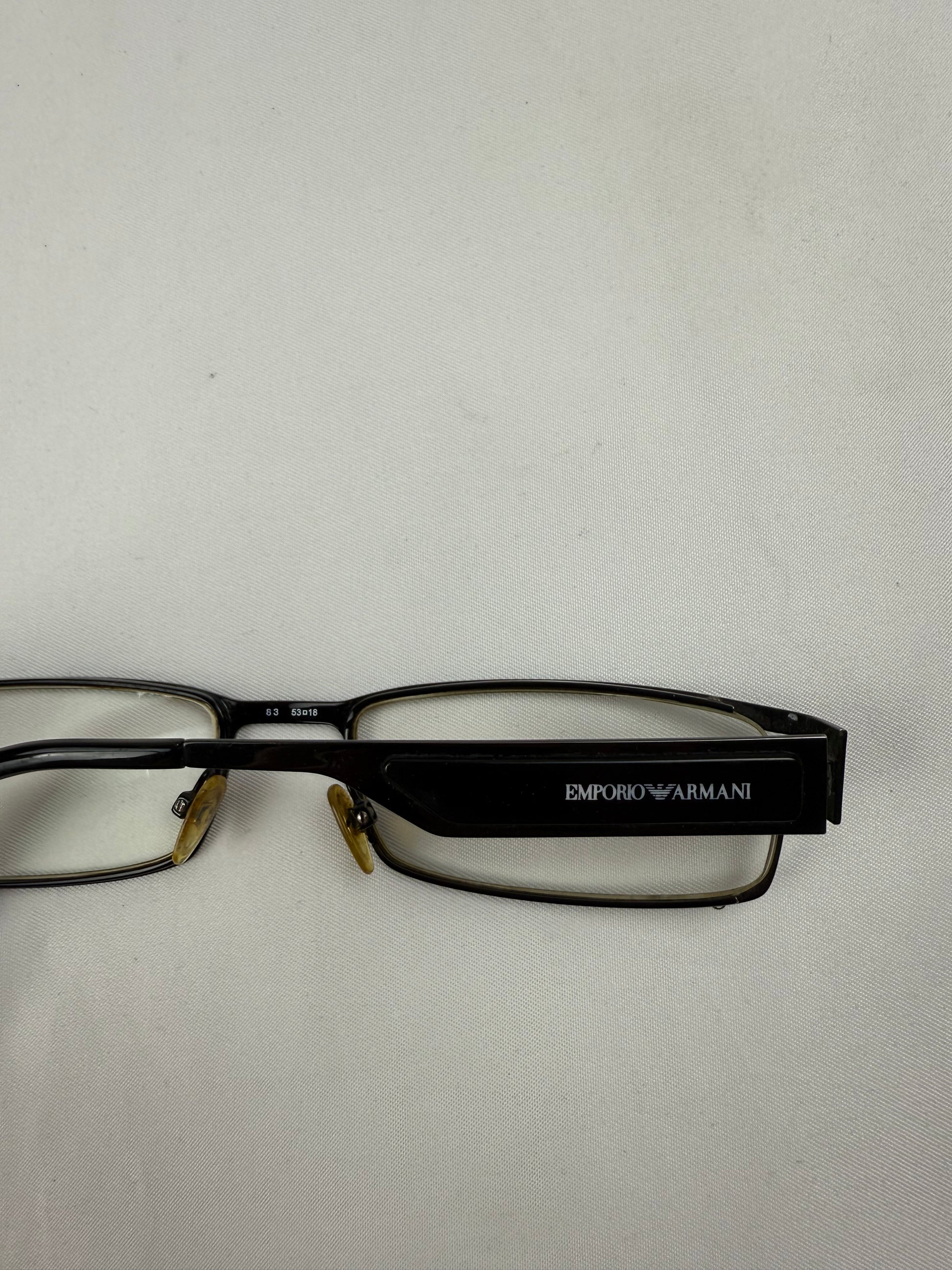 Black 2000s office glasses (with prescription)