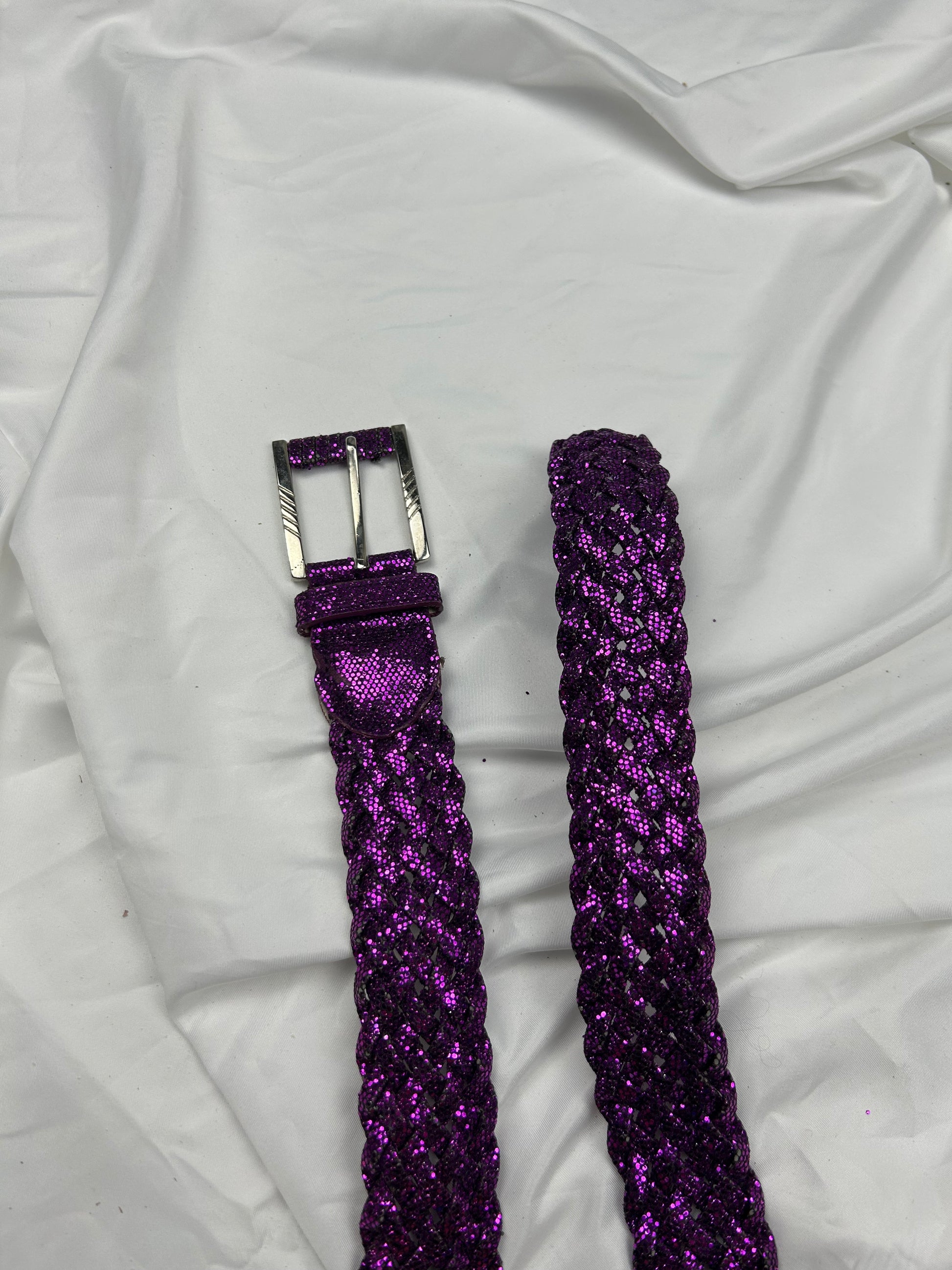 Purple shinning adjustable belt