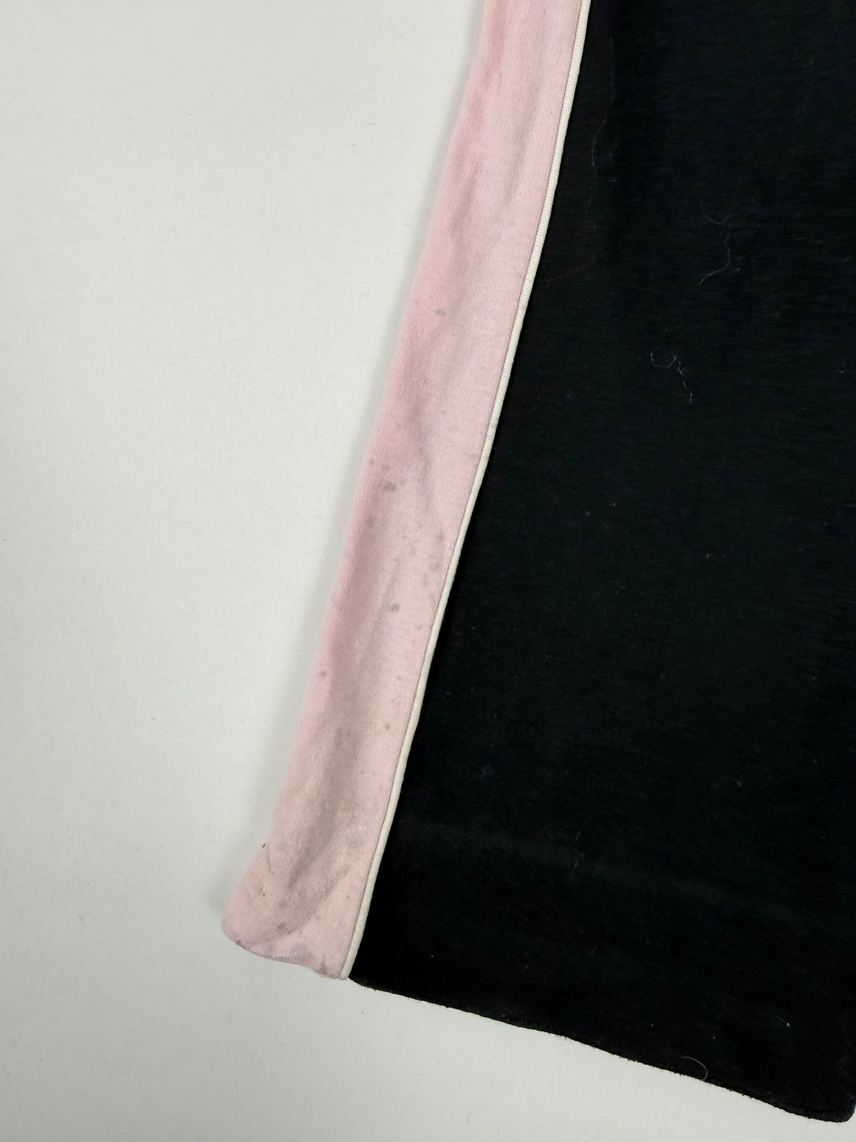 Pantalon droit taille basse en jean noir (XS)