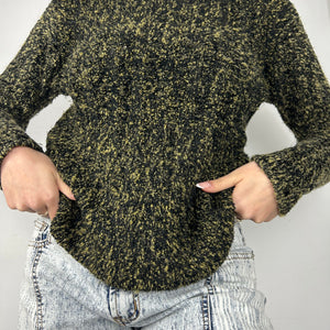 Khaki round neck jumper (S/M)