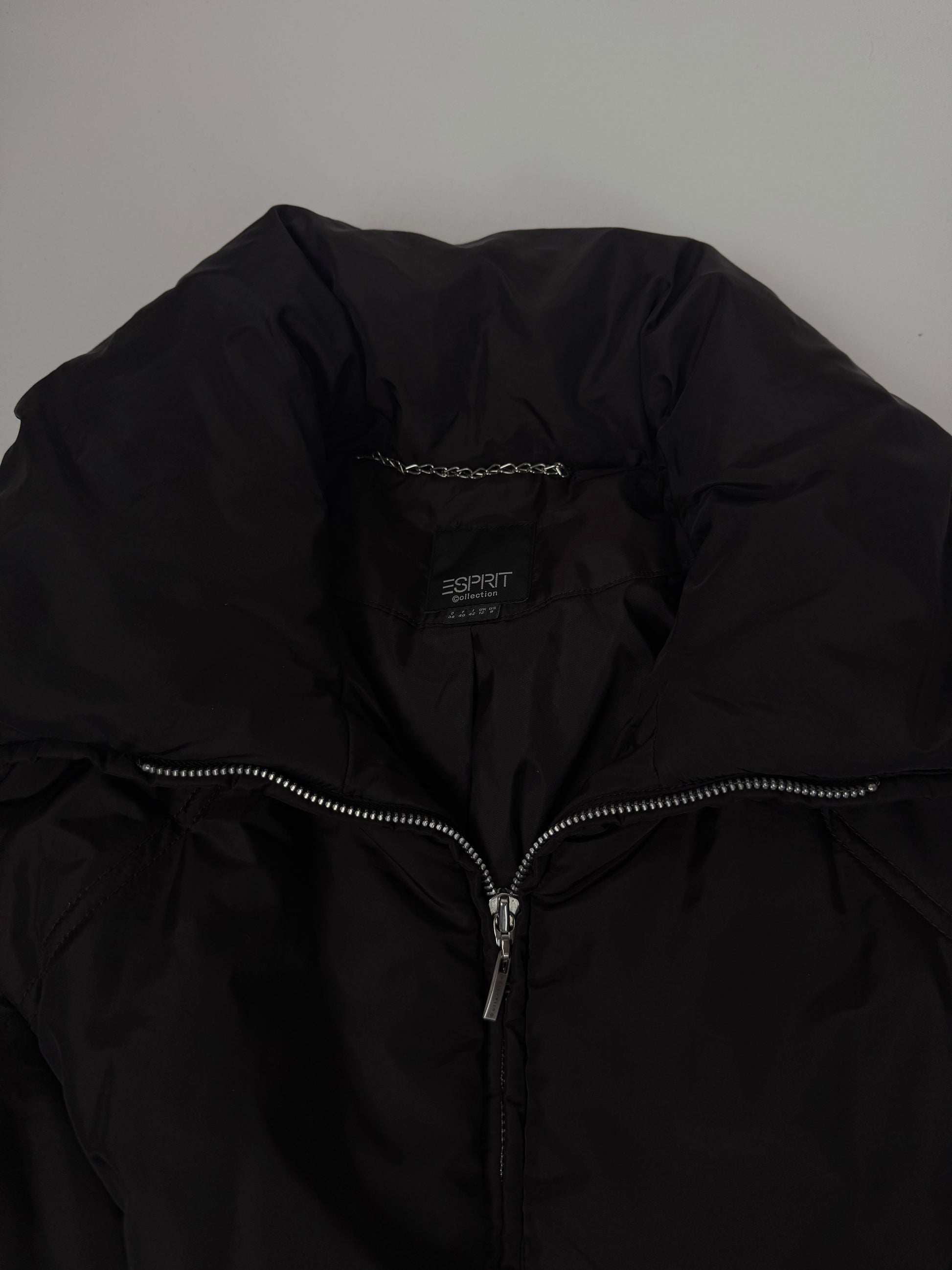 Brown puffer zip up jacket (M/L)