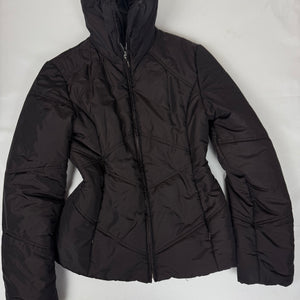 Brown puffer zip up jacket (M/L)