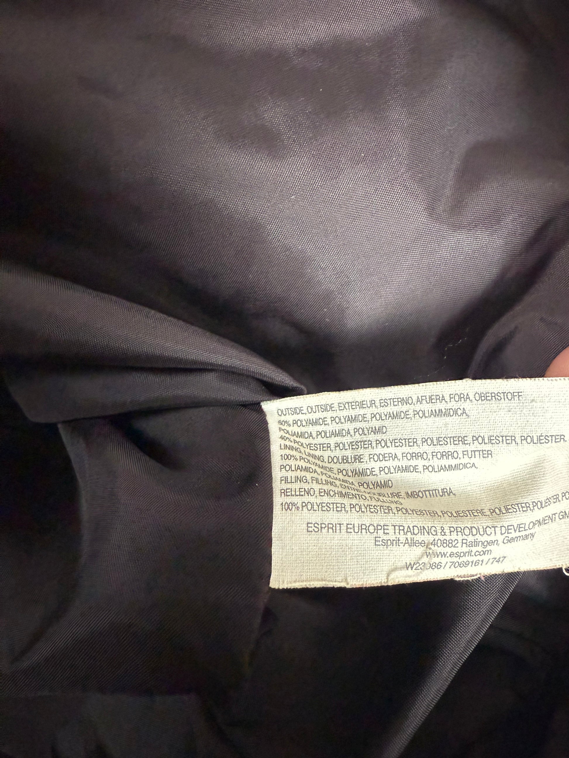 Brown puffer zip up jacket (M/L)